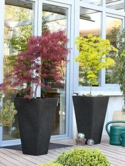 Pflanzkübel Geflecht-Dekor 19 Pflanzkübel Geflecht-Dekor -Gartenpflanzen flechtkuebel eckig hoch bep 1280x1280