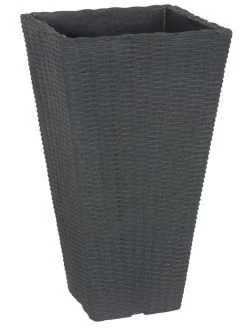 Pflanzkübel Geflecht-Dekor 17 Pflanzkübel Geflecht-Dekor -Gartenpflanzen flechtkuebel eckig hoch 1280x1280