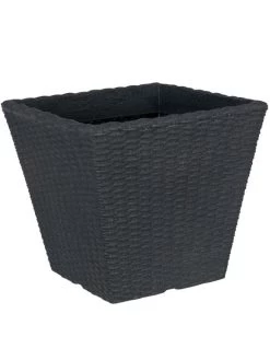 Pflanzkübel Geflecht-Dekor 16 Pflanzkübel Geflecht-Dekor -Gartenpflanzen flechtkuebel eckig niedrig 1280x1280