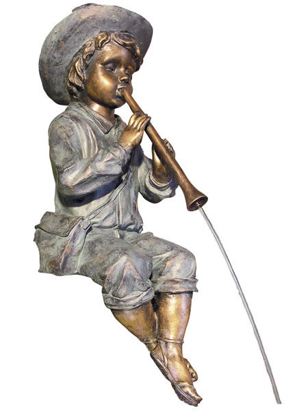 Wasserspeier "Flötenspieler" Aus Polystone (Art.Nr. Gr812) 3 Wasserspeier "Flötenspieler" Aus Polystone (Art.Nr. Gr812)