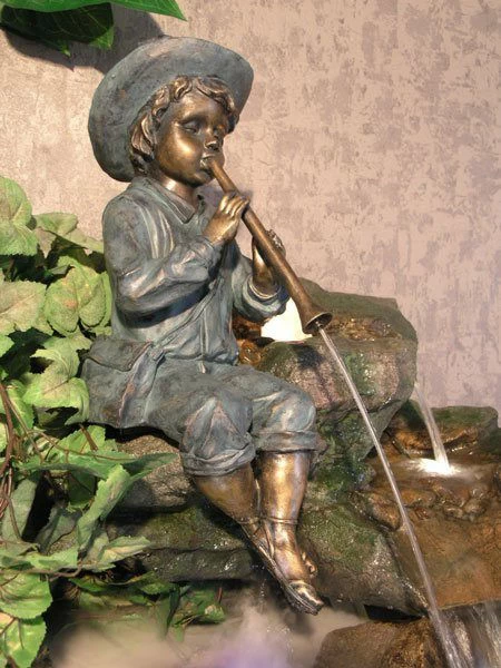 Wasserspeier "Flötenspieler" Aus Polystone (Art.Nr. Gr812) 4 Wasserspeier "Flötenspieler" Aus Polystone (Art.Nr. Gr812) – Bild 2