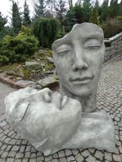Betonbüste - Gesicht 'Frau' - Skulptur - XXL-Produkt -Gartenpflanzen gesicht mann frau 1280x1280