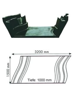 Teich-Element 'Koi 1000 - Bogen' (GFK) (Art.Nr. KRU16110)
