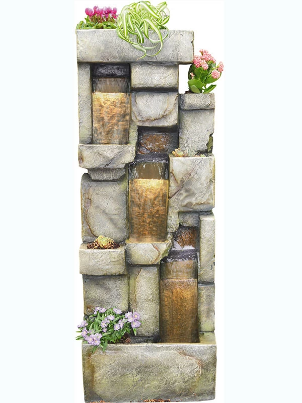 Wasserwand 'Inka' Aus Polystone (Art.Nr. Gr636) 3 Wasserwand 'Inka' Aus Polystone (Art.Nr. Gr636)